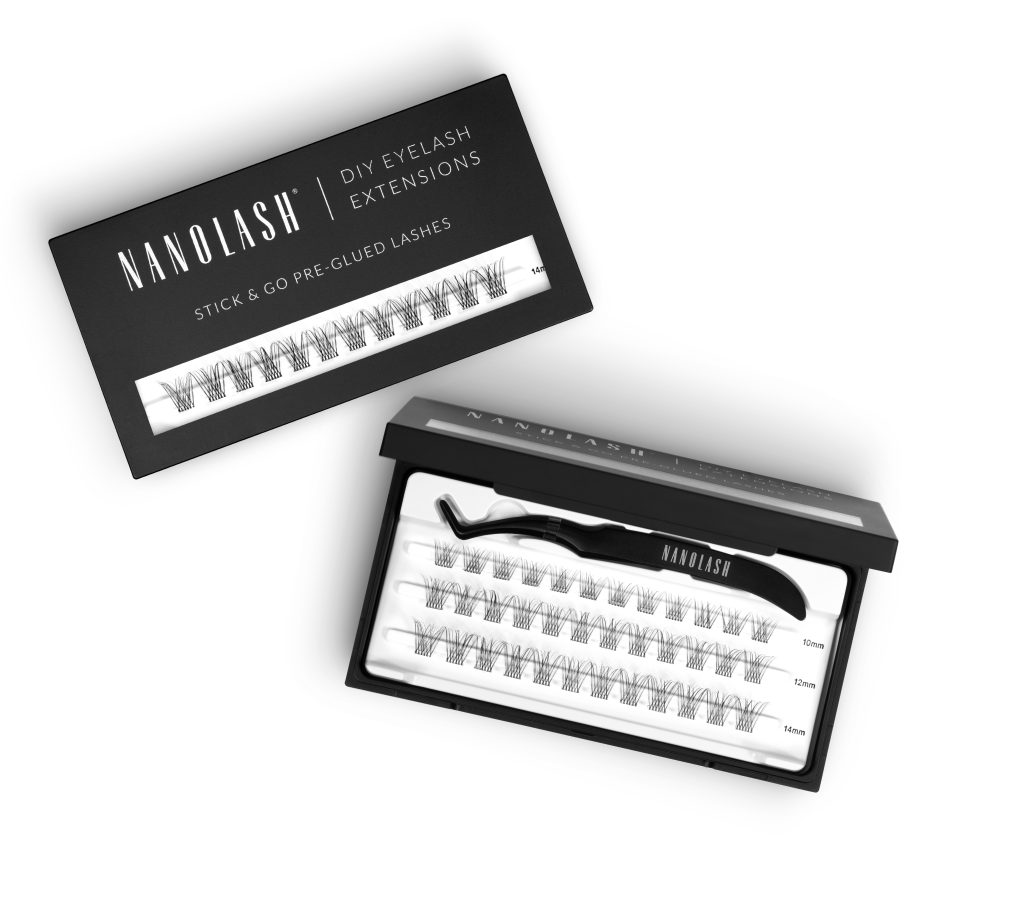 færdiglimede cluster lashes nanolash